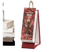 2026 Desk Calendar, 365 Days Oil Painting Art & Decorative Daily Planner, Elegant Standing Calendar with Artistic Designs, for Office Home School Entrance Desktop Living Room Women Gift