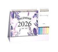 2026 Desk Calendar, Aesthetic Monthly Planner, Paper Pad for 12 Months, Includes To-Do List Organizer, Essential Office Supplies for Home and Office Planning, Stylish and Functional, 25.6x19.5x1cm