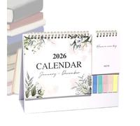 2026 Desk Calendar, Aesthetic Monthly Planner, Paper Pad for 12 Months, Includes To-Do List Organizer, Essential Office Supplies for Home and Office Planning, Stylish and Functional, 25.6x19.5x1cm