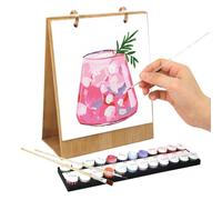 2026 Desk Calendar, Coloring Calendar for Adults, 7.17x8.86 Inches 12 Different Hand-Painted Oil Paintings, Creative Planner to School Teacher Home Class Work Kids Adult Presents