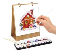 2026 Desk Calendar, Coloring Calendar for Adults, 7.17x8.86 Inches 12 Different Hand-Painted Oil Paintings, Creative Planner to School Teacher Home Class Work Kids Adult Presents