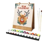 2026 Desk Calendar, Coloring Calendar for Adults with 12 Different Hand-Painted Oil Paintings, Creative Monthly Planner for Teachers, Students, Offices, Work, Home, School, Class