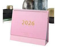 2026 Desk Calendar - Creative Desktop Planner | Self-Discipline Punch Card, Family and Office Schedule Organizer for Students, Teachers, Home, School, and Work Desks