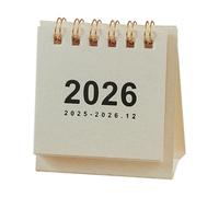 2026 Desk Calendar with Daily Scheduler, 12-Month Paper Planner from January to December, Yearly Organizer for School Home Dorm, Ideal for Planning Scheduling and Time Management