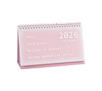 2026 Desk Calendars - Korean Style Monthly Planner | 21x13x7cm Portable Desk Calendar with Spiral Bound Paper Pages, Clear Writing Layout with Monthly View, Desktop Organizer for Teacher Classroom
