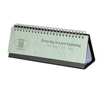 2026 Desktop Calendar Monthly Planner - Thick Paper Notes | Jan to Dec Desk Calendar with Coil Binding, Double-Sided Layout, Date on Front, Planning Space on Back for Home, Study, Work, Apartment