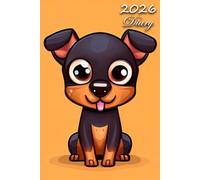 2026 Diary: German Pinscher Dog: | A5 Week to View Dated from Jan 2026 to Dec 2026 | Weekly Planner Agenda Personal Organiser