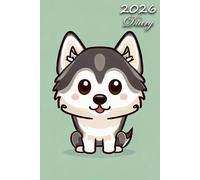 2026 Diary: Siberian Husky Dog: | A5 Week to View Dated from Jan 2026 to Dec 2026 | Weekly Planner Agenda Personal Organiser