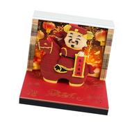 2026 Dio della ricchezza Scultura di Carta Calendario Tearable Notepad Costruito in Luce LED per Appunti Quotidiani Prendere Scrivania Ornamento Scrittura Pad