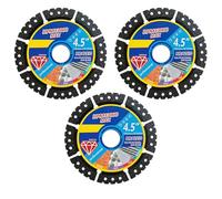 2026 - Disco abrasivo ad alta precisione per levigatura fine con smerigliatrice angolare, disco da taglio professionale, 3 pezzi (nero, 11,5 cm)