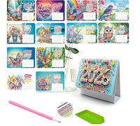 2026 DIY Diamond Art Desk Calendar, Creative Design Thick Paper Calendar, Art Painting, DIY Craft Gift (#2)