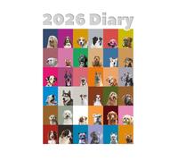 2026 DOG BREEDS DIARY: Canine Lovers Weekly & Monthly Planner - Week to View on 2 Pages - January to December - 6" x 9"