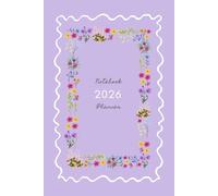 2026 Duo Planner Notebook A5, 12 Months to View Calendar, Simple Layout to Plan Monthly Daily, Suitable for Beginner, Lined Pages for Note-Taking, ... Design, 6”x9”, Softcover, Stationery Gift
