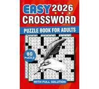 2026 Easy Crossword Puzzle Book for Adults: Large Print Crossword Puzzles for Adults, Seniors with Fun and Relaxing Brain Games