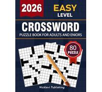 2026 Easy Crossword Puzzle: Large Print Crossword Puzzle Book For Adults, Seniors & Teens Brain Exercises to Keep Your Mind Sharp