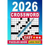 2026 Easy Crossword Puzzles Book Large Print: Clear Print Mind Games to Boost Memory and Enjoyment