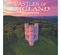 2026 England Calendar: Castles of England - Square Wall Calendar - Month to View - 12 Months