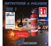 2026 ESTINTORE A POLVERE PRESSURIZZATO KG.1 Polvere ABC ANNO CORRENTE