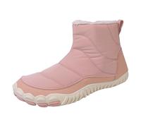 2026 Extra Wide Fit Moda Inverno Uomini Donne Coppia Non Stivali Caviglia Durevole Ginocchio-Alto Camoscio Country Walk Giorni di Pioggia Zip Up Fodera Calda, rosa, 39 2/3 EU