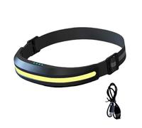 2026 - Faro di ricarica USB C, luce forte, durevole, regolabile, per attività all'aria aperta, escursionismo, campeggio (nero, 16 cm)