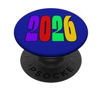2026 FELICE ANNO NUOVO ADESSO COLORATO PopSockets PopGrip Adesivo