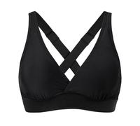 2026 - Femmes Maillots de bain élastiques hauts à Armatures couverture complète Haut de Bikini Push Up Maillot de bain Haut Court cravate DOS Maillot de bain hauts Kids Polo, Nero , M