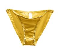 2026 - Fiocco francese, biancheria intima scavata da donna a vita bassa, superficie in raso senza cuciture e pantaloni triangolari abbottonati con puro desiderio biancheria intima settimanale senza