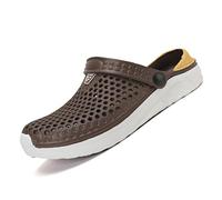 2026 Flops Hollow Casual Coppia Spiaggia Unisex Fuori Sandalo Flip Scarpe Uomo Pioggia, Caff, 41 1/3 EU
