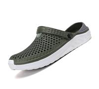 2026 Flops Hollow Casual Coppia Spiaggia Unisex Fuori Sandalo Flip Scarpe Uomo Pioggia, Verde, 38 2/3 EU