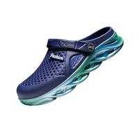 2026 Flops Hollow Casual Coppia Spiaggia Unisex Fuori Sandalo Flip Uomo Scarpe Scarpe Pioggia Uomo, Blu, 39 1/3 EU