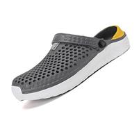 2026 Flops Hollow Casual Coppia Spiaggia Unisex Fuori Sandalo Flip Uomo Scarpe Scarpe Pioggia Uomo, Grigio, 39 2/3 EU