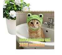 2026 Funny Cat Calendar | 12 Monthly 2026 Calendar,Humorous Monthly Plan, Family Organizer Planner Gift For Cat Lovers