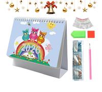 2026 GEM Art Desk CALENDARIO - Pianificatore Da 12, Calendario Decorativo Per Ufficio, Organizzatore Personale, Programmatore Mensile, Tracker Obiettivi | Per La Gestione Del Plani