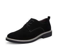 2026 Gentiluomini Casual Stivaletti Da Uomo In Pelle Pizzo Cortile/Mucker Walking Leggero Tacco A Blocco Country Walk Inverno Freddo Uomini Chelsea Impermeabile Antiscivolo Resistente, Nero , 37 1/3