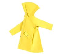 2026 Giacca Impermeabile Bambini Ragazza Ragazzo Leggero Impermeabile con Foderato Lungo Giacca A Vento, giallo., 11-12 Anni