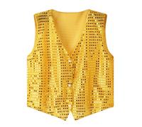 2026 gilet da uomo slim fit business matrimonio canotta senza maniche gilet america, giallo., S