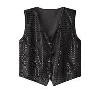 2026 gilet da uomo slim fit business matrimonio canotta senza maniche gilet america, Nero , S