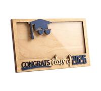 2026 Graduation Card Box - Funny Keepsake Storage, 17cm Money Box for School Celebration, Wooden Memory Case, Decorative Slot Design with Commemorative Finish Build, Celebration Tool for Graduation