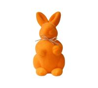 2026, graziosa statuetta di coniglietto pasquale in tessuto floccato, un incantevole motivo pasquale per (A, 20,3 cm)