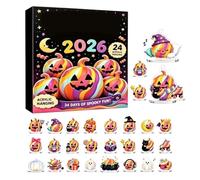 2026 Halloween Countdown 24 Days Cute Reusable Festive Miniature 2026