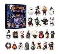 2026 Halloween Countdown Calendar - 24 Days Spooky 2D Acrylic Figures