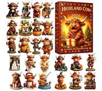 2026 Highland Buffalo Cow Advent calendarr Countdown
