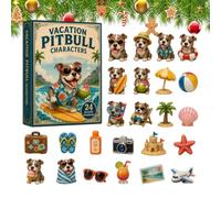 2026 Holiday Bulldog Calendar - 24-Day Christmas Advent Countdown