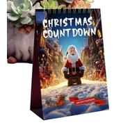 2026 Holiday Countdown Calendar - 100 Day Page Tear Away Desktop Display, | Advent Planner, Daily Page Display | Holiday Tabletop Ornament for Children Adults Family Office Bedroom Classroom Home
