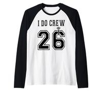 2026 I Do Crew Bride Squad Bridal Party Addio al Nubilato Doccia Maglia con Maniche Raglan