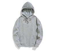 2026 - il maglione lungo uomo giacca manica tasche solide cappuccio inverno camicia uomo felpa pile uomo, grigio., 3XL