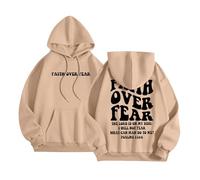 2026 Inverno Donne Felpe con Cappuccio Oversize Pile Manica Lunga Comode Casual Basic Pullover Felpe 2025 Autunno Abiti Vestiti, cachi, XXL