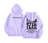 2026 Inverno Donne Felpe con Cappuccio Oversize Pile Manica Lunga Comode Casual Basic Pullover Felpe 2025 Autunno Abiti Vestiti, Viola, XXL