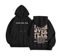 2026 Inverno Donne Felpe con Cappuccio Oversize Pile Manica Lunga Comode Casual Basic Pullover Felpe 2025 Autunno Abiti Vestiti, Nero , M