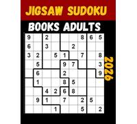 2026 jigsaw sudoku books adults: Irregular Sudoku Puzzles